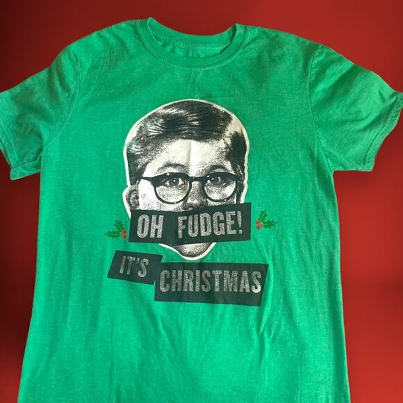 The Christmas Story Shirt | Oh Fudge it’s Christmas | Medium Christmas Story Tee - Picture 1 of 8